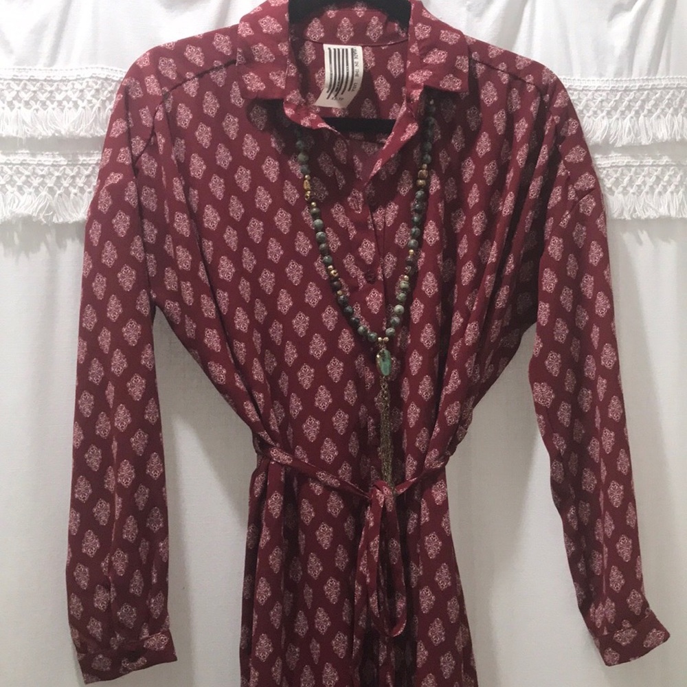 Free people shirt dress size XS